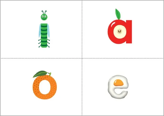 Competitor alphabet card example 3